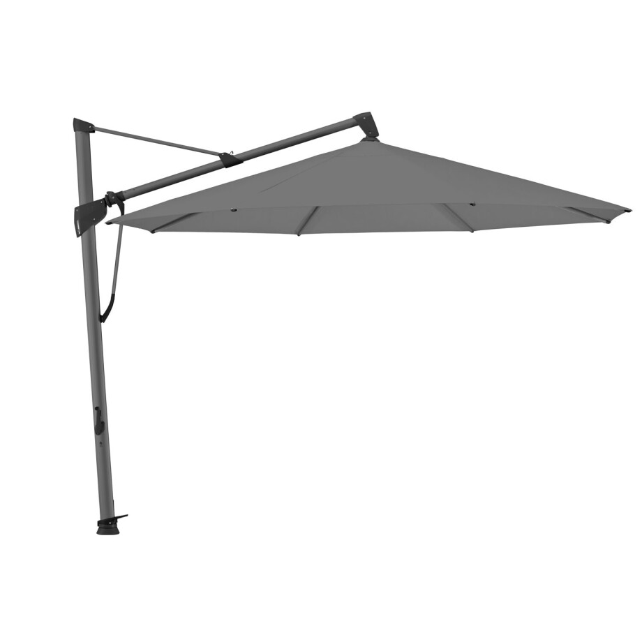 Glatz zweefparasol Sombrano® S+ easy 400cm Stofklasse 2 (stone grey) afbeelding 