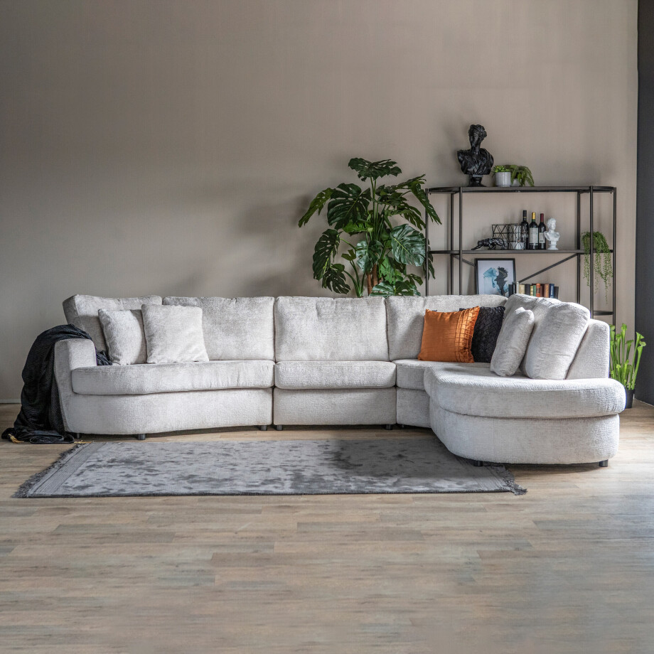 SEVN Hoekbank 'Soof' Rechts, kleur Beige SEVN Hoekbank 'Soof' Rechts, kleur Beige afbeelding 1