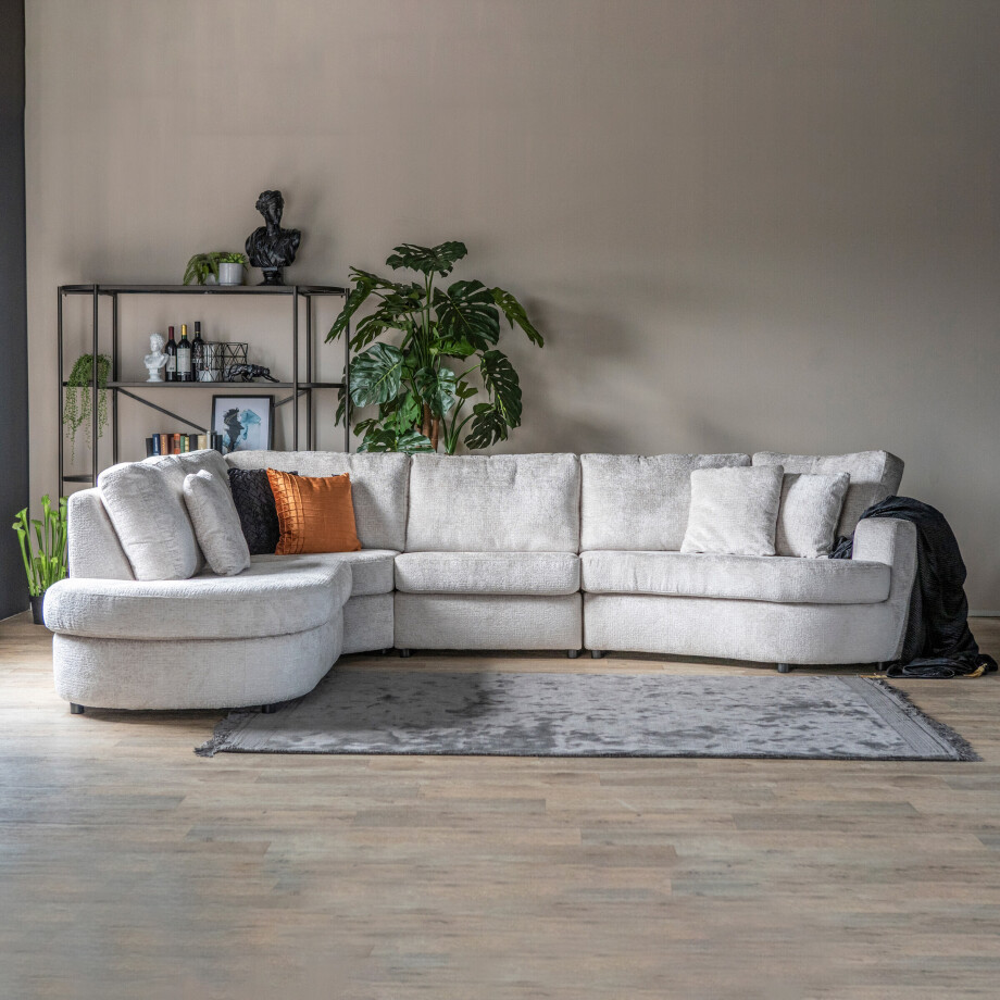 SEVN Hoekbank 'Soof' Links, kleur Beige SEVN Hoekbank 'Soof' Links, kleur Beige afbeelding 1