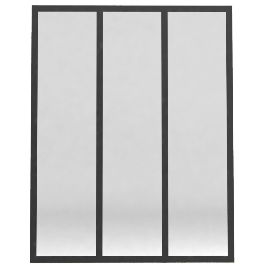 Spiegel Baxter 120x95 cm antraciet Spiegel Baxter 120x95 cm antraciet afbeelding 1