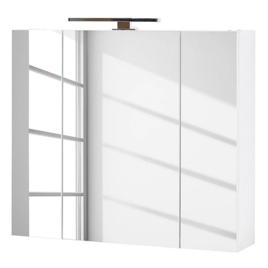 Spiegelkast Pescara 76 cm breed in wit afbeelding 1