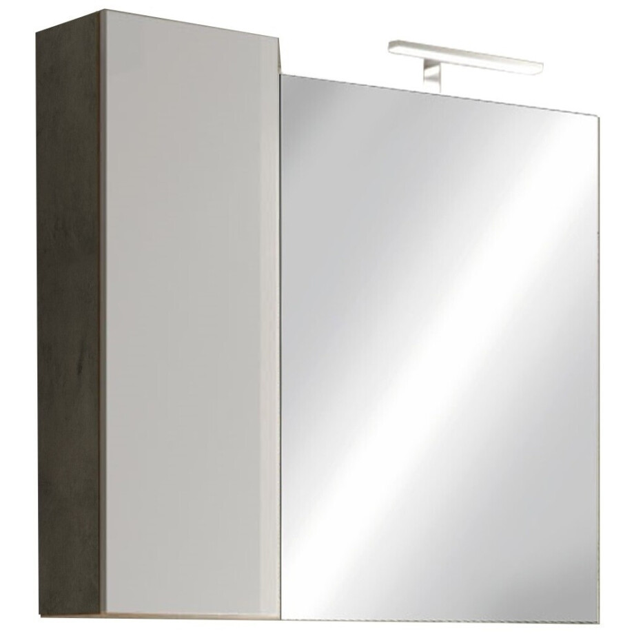 Spiegelkast Hamburg beton 92 cm breed met led afbeelding 1