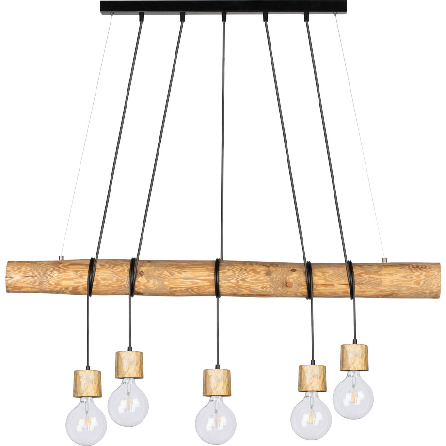 SPOT Light Hanglamp TRABO PINO Hanglamp, houten balk van massief grenenhout Ø 8-12 cm afbeelding 1