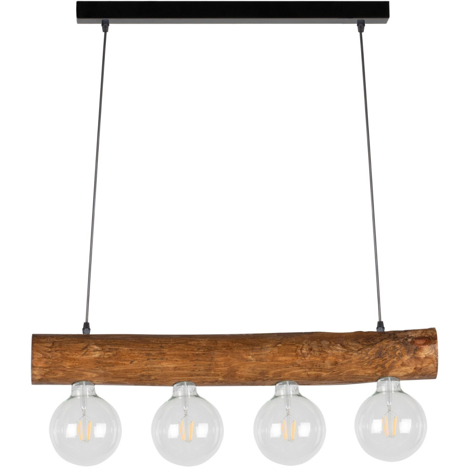 SPOT Light Hanglamp TRABO SIMPLE Hanglamp, houten balk van massief grenenhout Ø 8-12 cm afbeelding 1