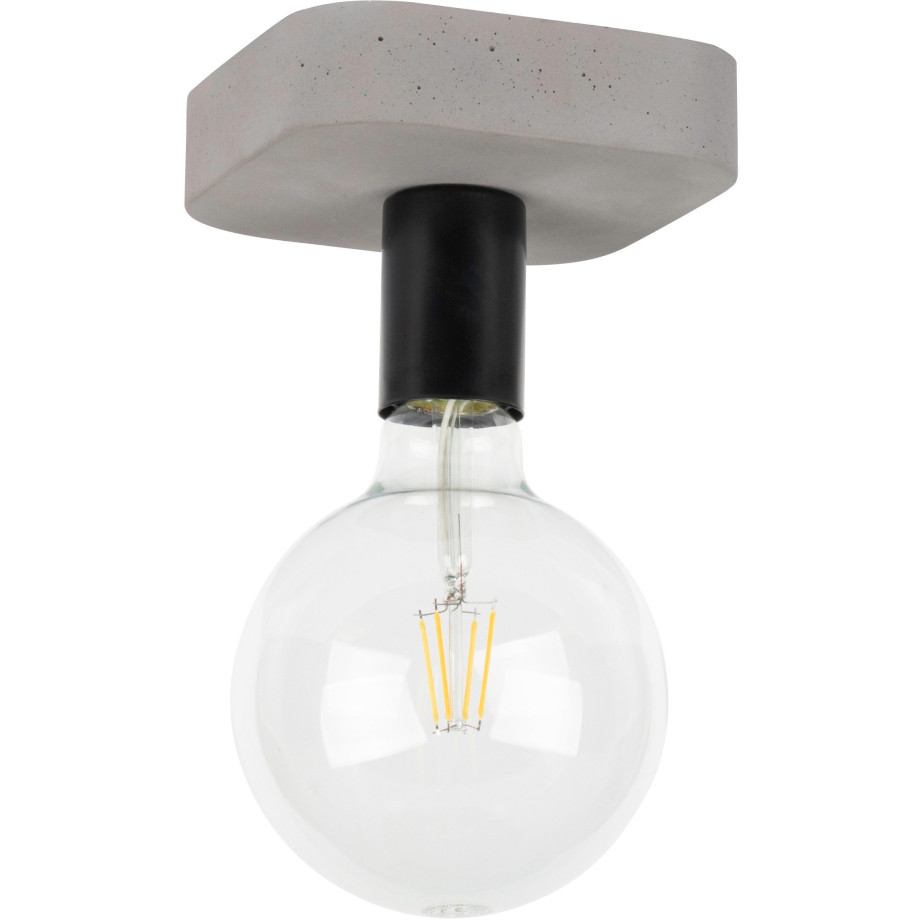 SPOT Light Plafondlamp Voortaan Echt beton - met de hand gemaakt, ideaal voor vintage lampen (1 stuk) afbeelding 1