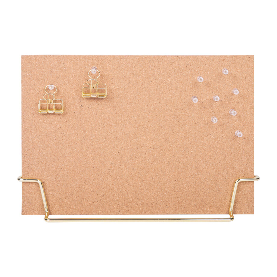 QUVIO Memobord / Kurkbord - 6,5 x 32 x 23 cm - Goud QUVIO Memobord / Kurkbord - 6,5 x 32 x 23 cm - Goud afbeelding 1
