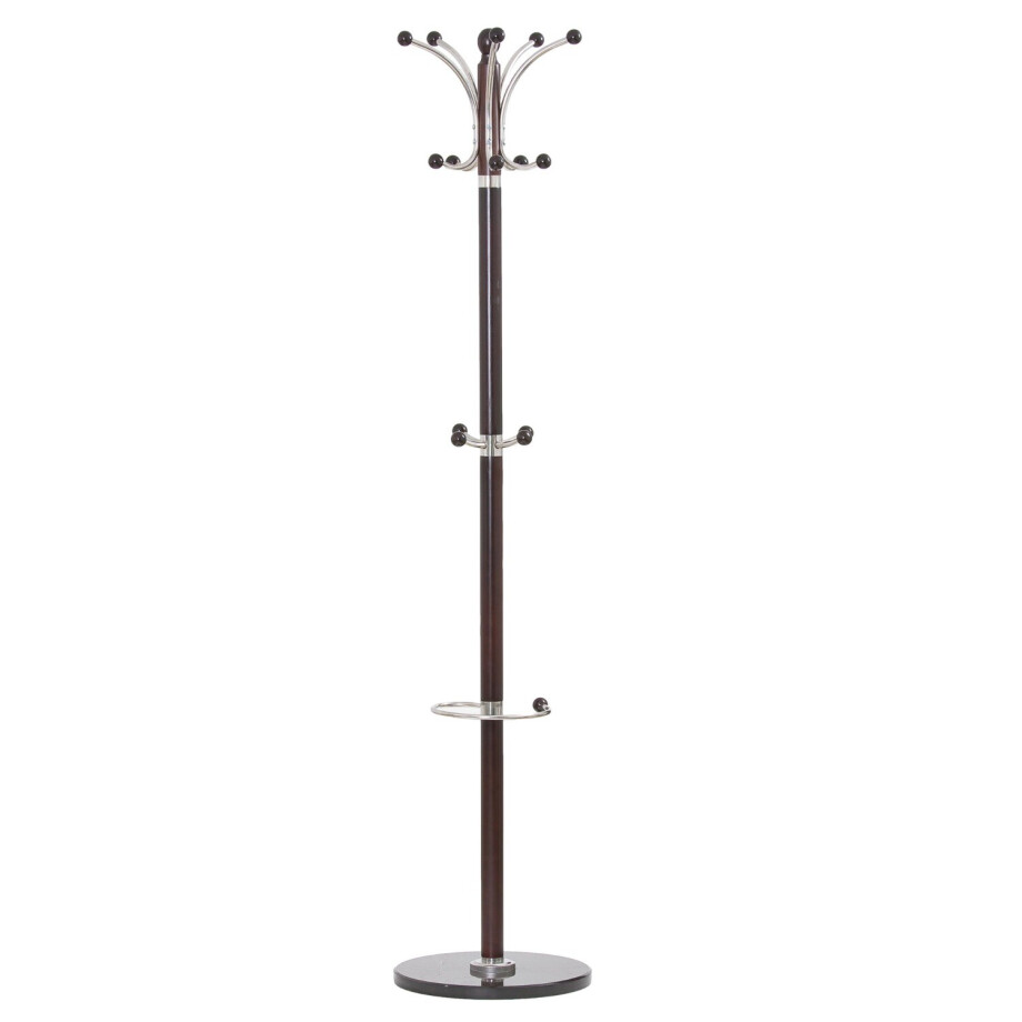 Staande kapstok Alem 185 cm hoog in wenge afbeelding 1