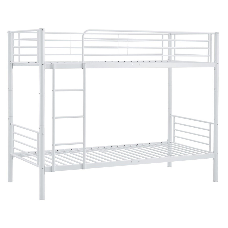 Stapelbed Bunky 90x200 cm wit metaal Stapelbed Bunky 90x200 cm wit metaal afbeelding 1