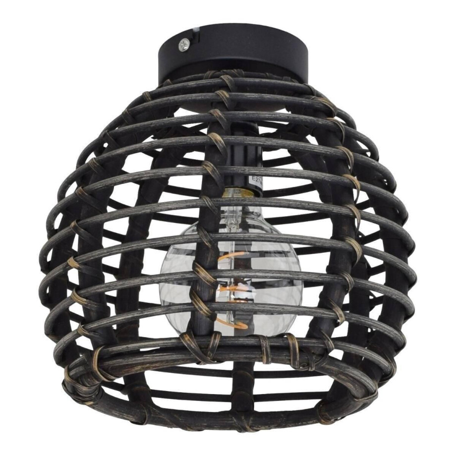 Plafondlamp bamboe Babu ovaal | Urban Interiors afbeelding 1