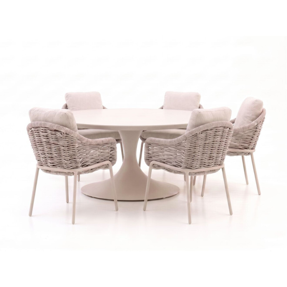 SUNS Casto/Nova ø150cm dining tuinset 6-delig - Laagste prijsgarantie! afbeelding 1