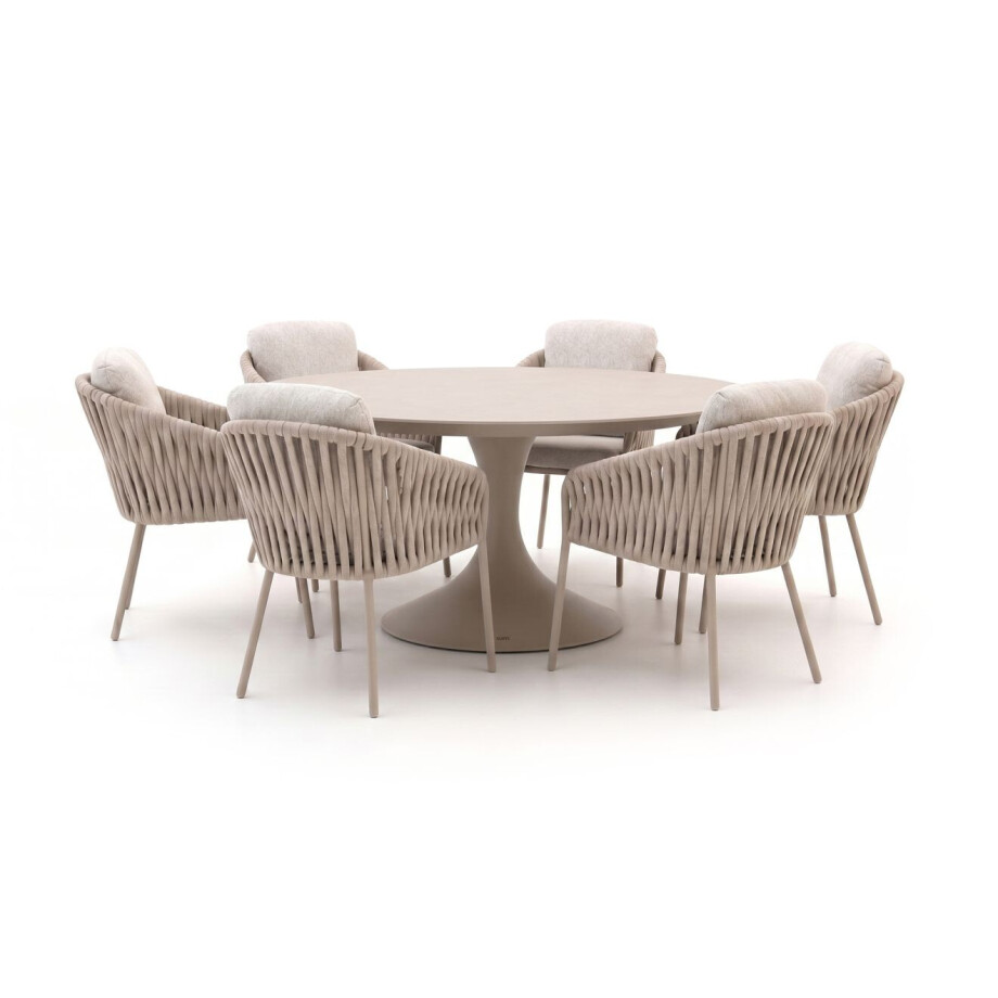 SUNS Nappa/Nova ø170cm dining tuinset 7-delig - Laagste prijsgarantie! SUNS Nappa/Nova ø170cm dining tuinset 7-delig - Laagste prijsgarantie! afbeelding 1