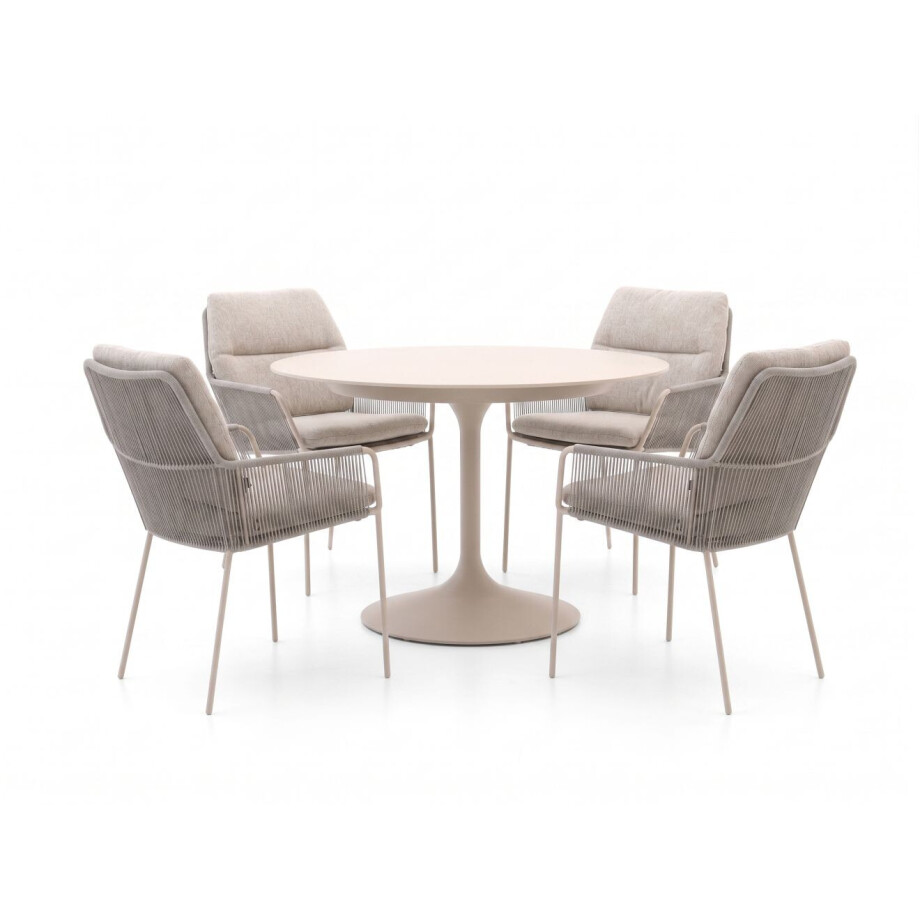 SUNS Punta/Nova ø120cm dining tuinset 5-delig - Laagste prijsgarantie! SUNS Punta/Nova ø120cm dining tuinset 5-delig - Laagste prijsgarantie! afbeelding 1