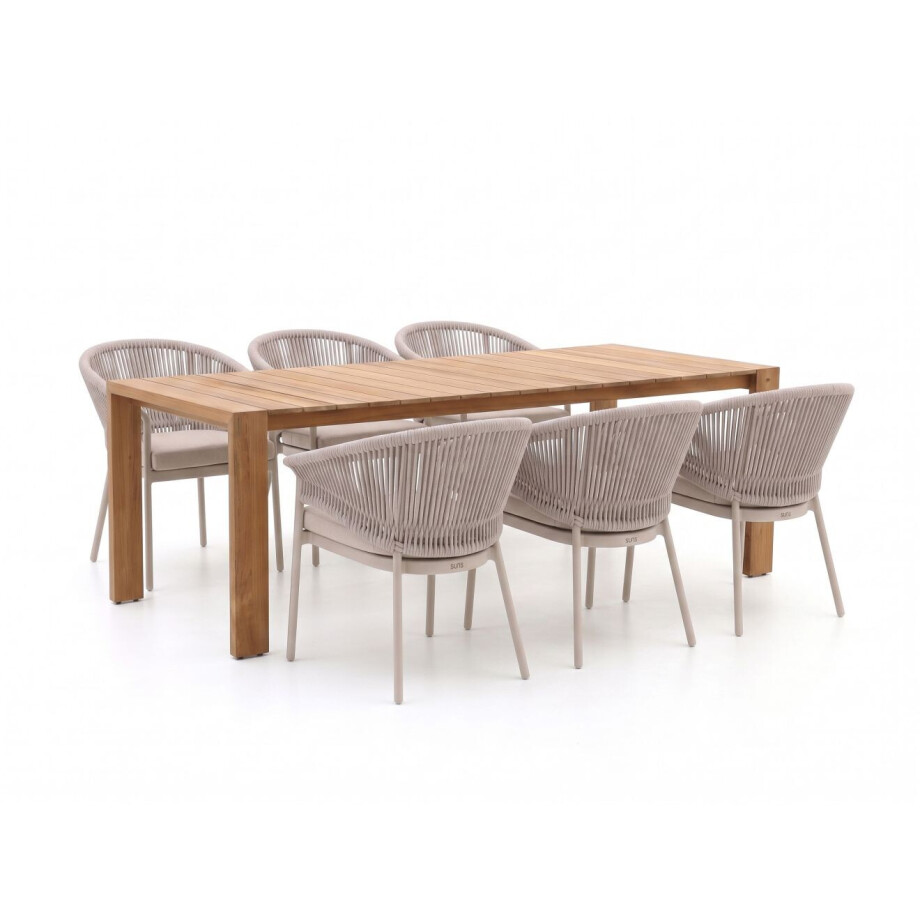 SUNS Santorini/Erice 240cm dining tuinset 7-delig - Laagste prijsgarantie! afbeelding 1