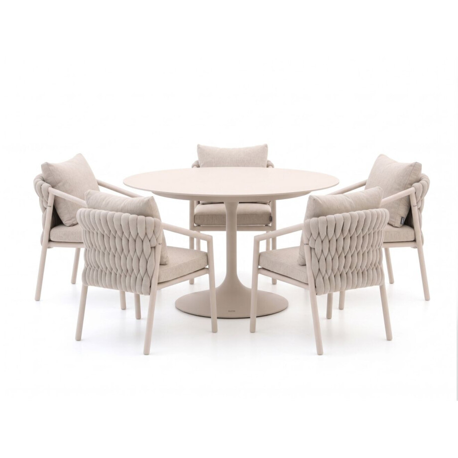 SUNS Sato/Nova ø150cm dining tuinset 6-delig - Laagste prijsgarantie! afbeelding 1