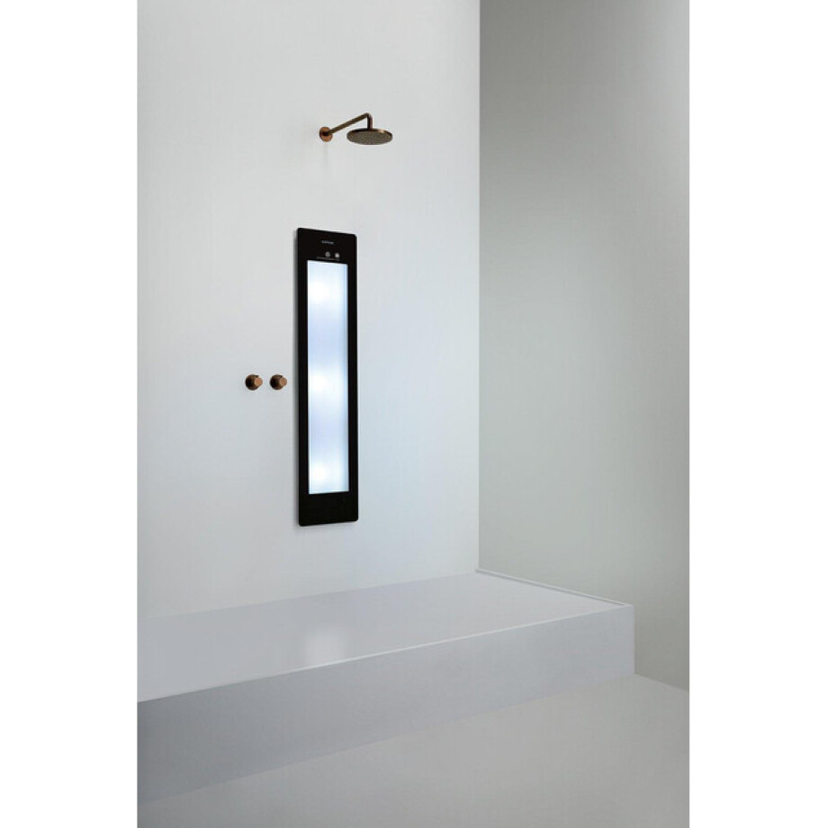 Sunshower Round Medium Plus infrarood + UV licht inbouw 140x33x10cm Black M0600-M0102 Sunshower Round Medium Plus infrarood + UV licht inbouw 140x33x10cm Black M0600-M0102 afbeelding 1