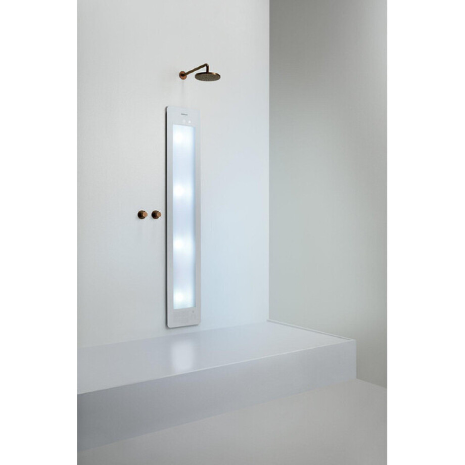 Sunshower Round Plus L infrarood + UV licht inbouw 185x33x10cm full body White L0600-L0101 Sunshower Round Plus L infrarood + UV licht inbouw 185x33x10cm full body White L0600-L0101 afbeelding 1