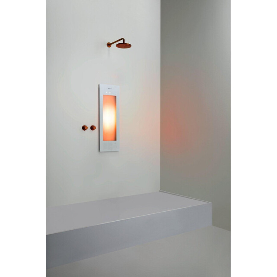 Sunshower Round Small One infrarood inbouw 95x33x10cm White S0500-S0101 afbeelding 1