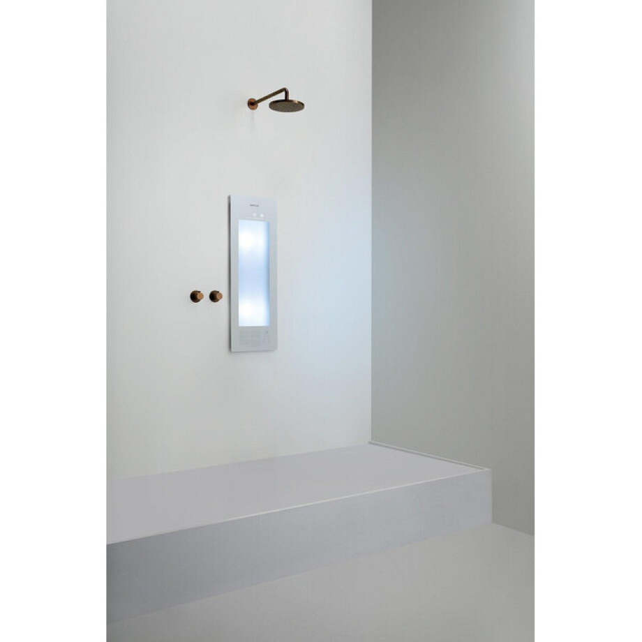 Sunshower Round Small Plus infrarood en UV licht inbouw 95x33x10cm White S0600-S0101 afbeelding 1
