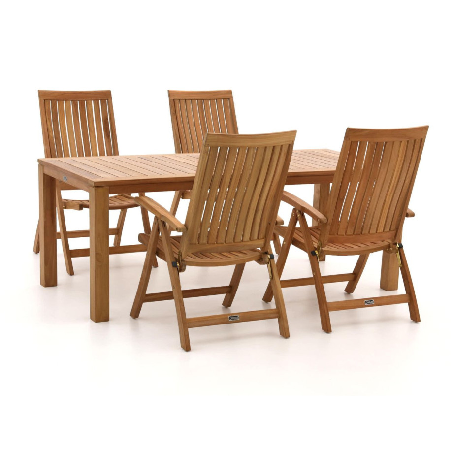 Sunyard Oxford 200cm dining tuinset 5-delig verstelbaar - Laagste prijsgarantie! afbeelding 1