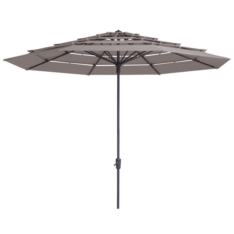 Parasol Syros open air 350cm (Taupe) afbeelding 