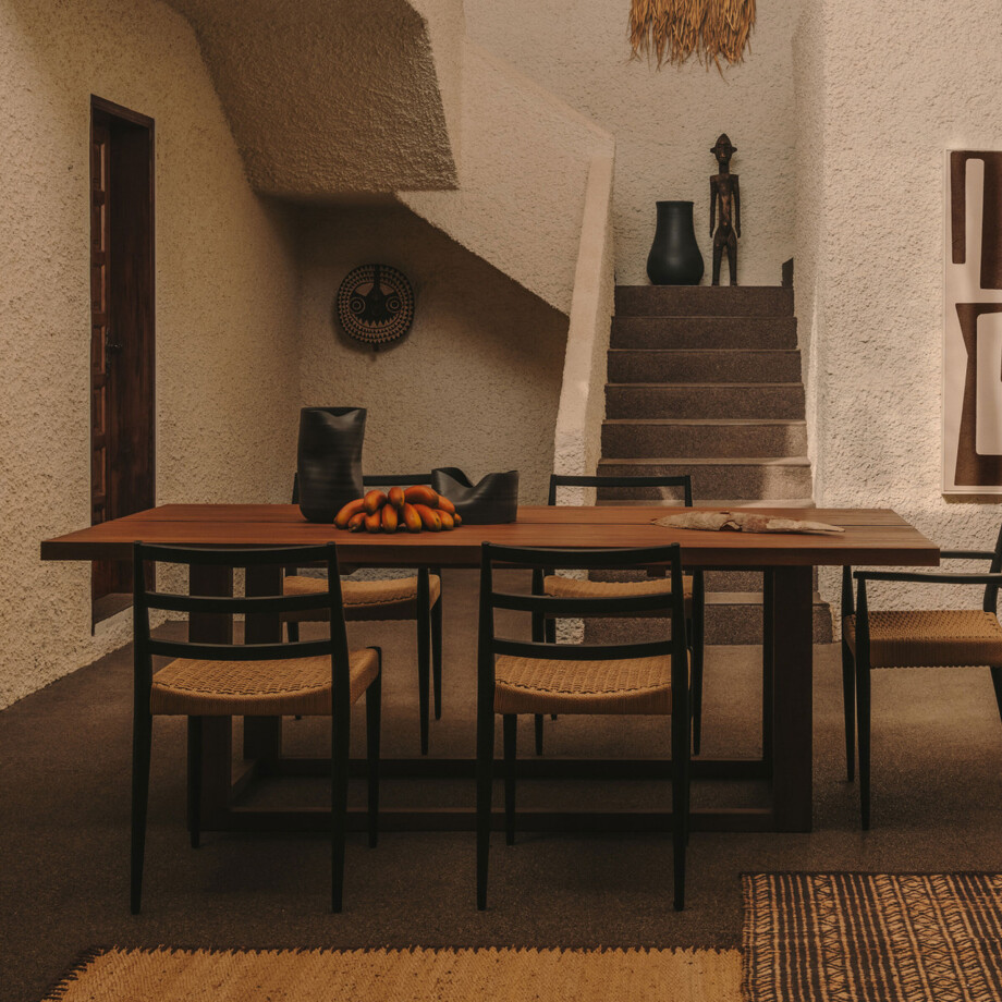 Kave Home Eettafel 'Sashi' Teakhout, 220 x 100cm afbeelding 