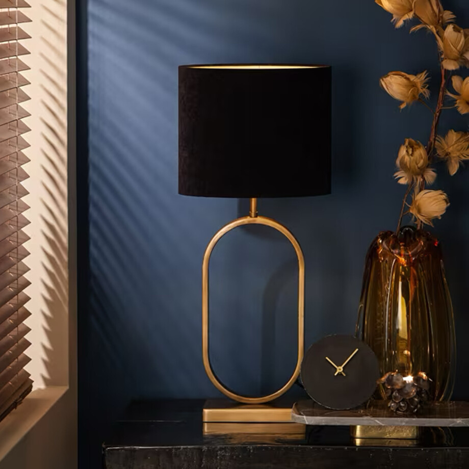 Light & Living Tafellamp 'Jamiri' 45cm, kleur Antiek Brons (excl. kap) afbeelding 1