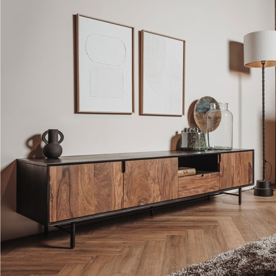 Tower Living TV-meubel 'Taviano' Sheesham- en mangohout, 200cm afbeelding 