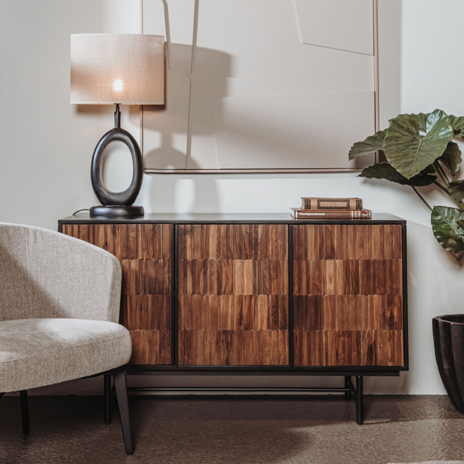 Tower Living Dressoir 'Dimaro' Sheesham- en mangohout, 130cm afbeelding 