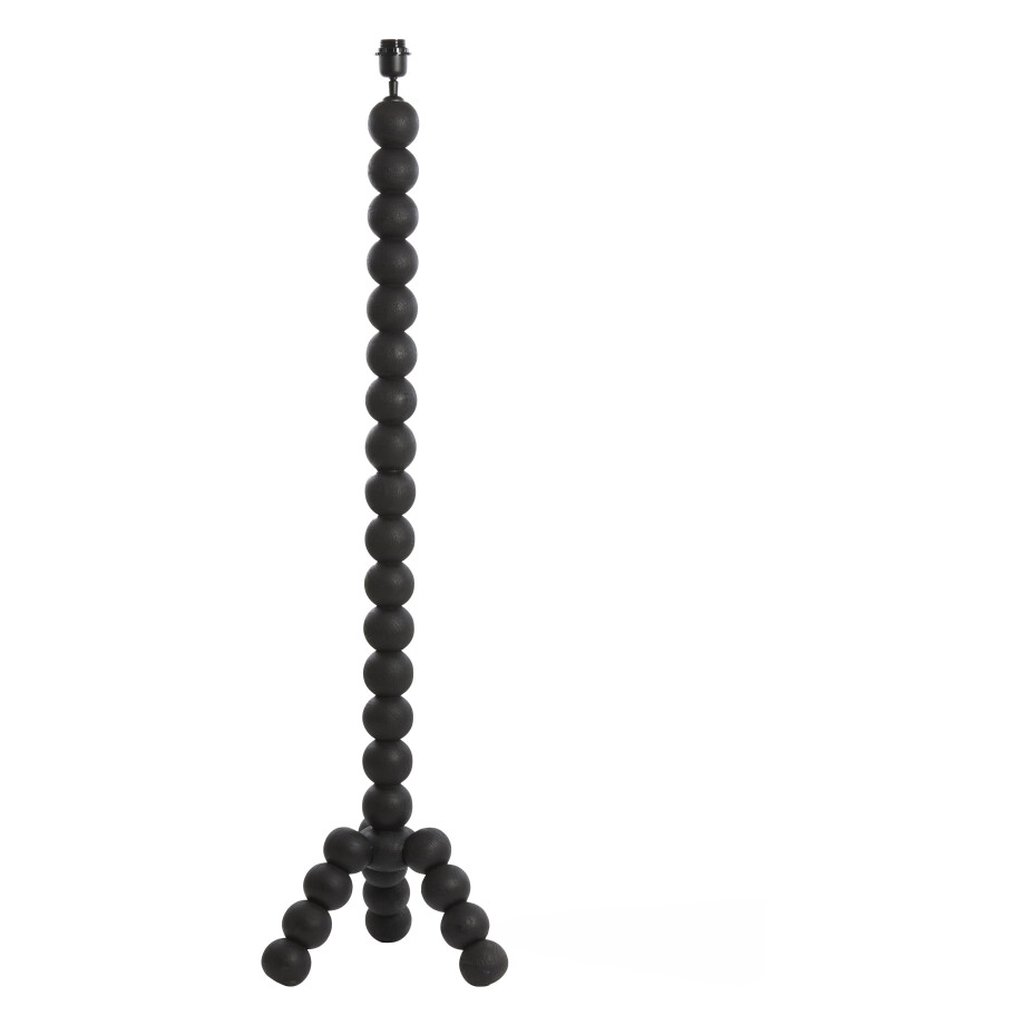 Light & Living Vloerlamp 'Veglio' Mangohout, 130cm, kleur Mat Zwart (excl. kap) Light & Living Vloerlamp 'Veglio' Mangohout, 130cm, kleur Mat Zwart (excl. kap) afbeelding 1