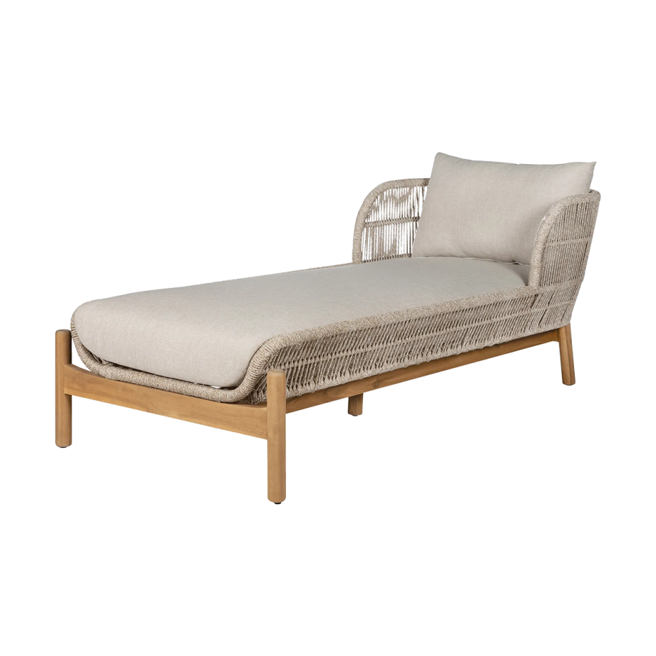 Teresa tuin loungestoel beige - met zitkussens Teresa tuin loungestoel beige - met zitkussens afbeelding 1