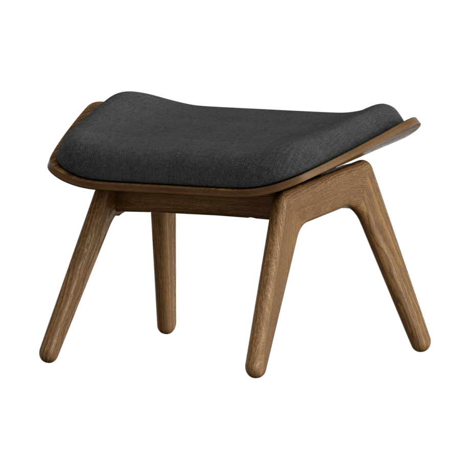 The Reader Ottoman houten voetenbank donker eiken - Shadow The Reader Ottoman houten voetenbank donker eiken - Shadow afbeelding 1