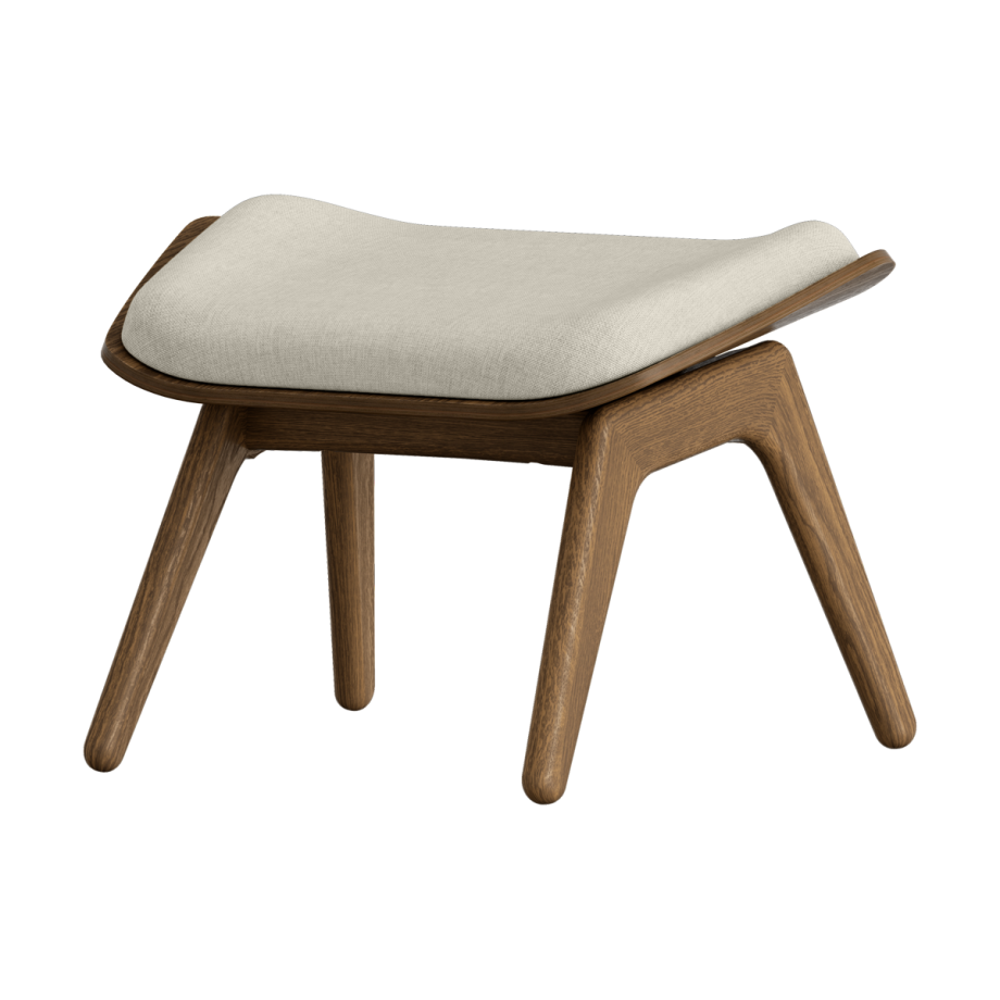 The Reader Ottoman houten voetenbank donker eiken - White sands The Reader Ottoman houten voetenbank donker eiken - White sands afbeelding 1
