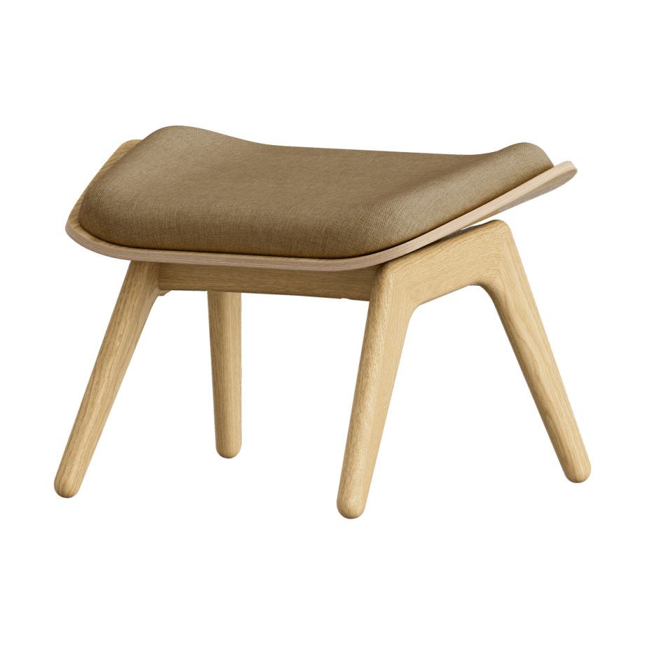 The Reader Ottoman houten voetenbank - Sugar brown The Reader Ottoman houten voetenbank - Sugar brown afbeelding 1