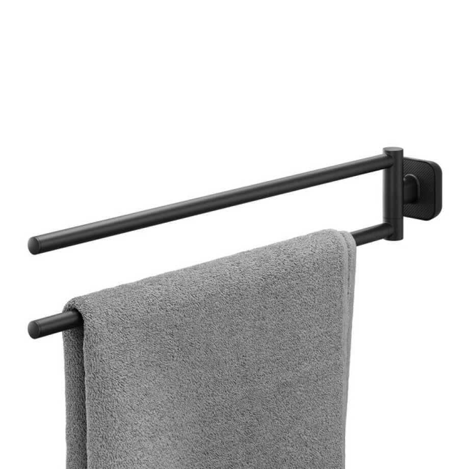 Tiger Carv Handdoekrek 2armig Zwart 800247 afbeelding 1