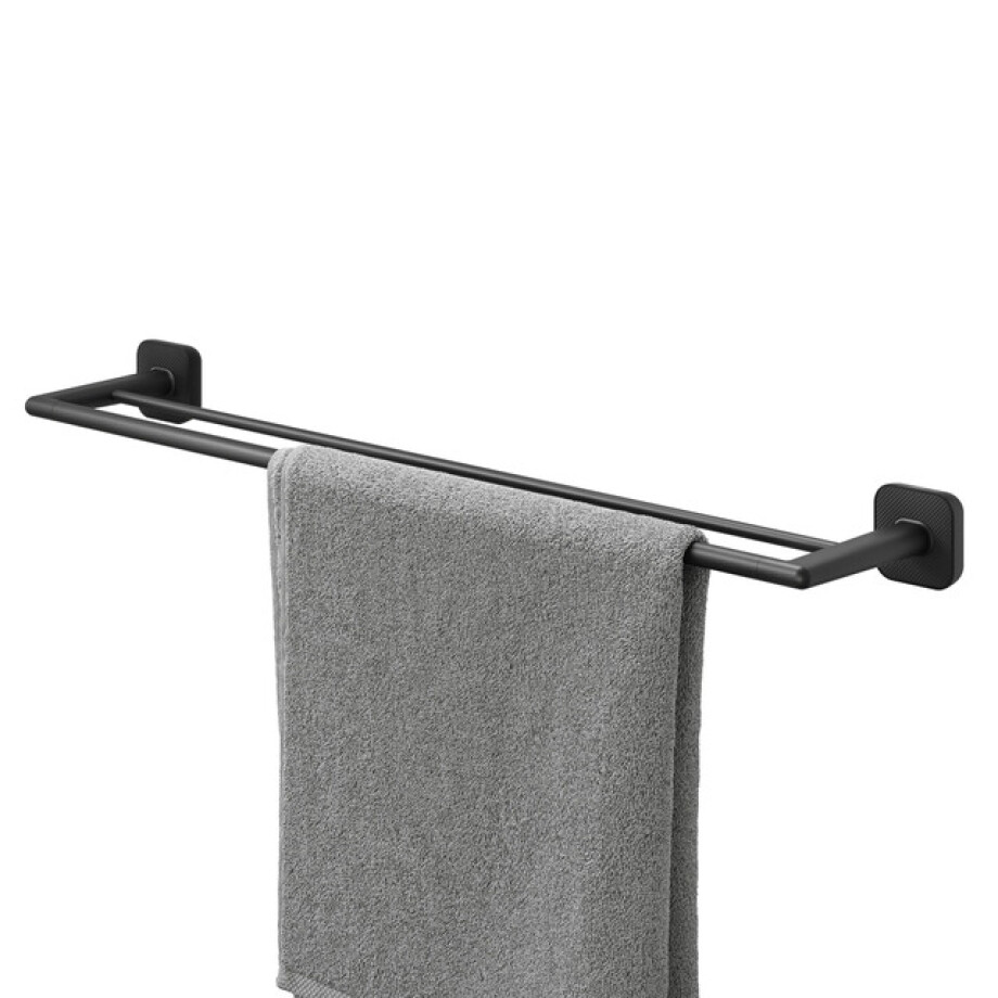 Tiger Carv Handdoekrek dubbel 652 cm Zwart 800248 afbeelding 1