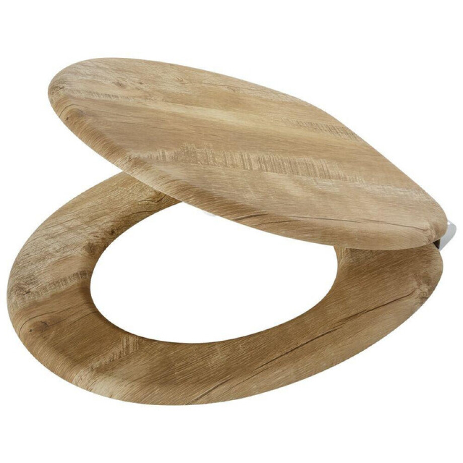 Tiger Hetta Toiletbril - met deksel - MDF - Bruin 800589 Tiger Hetta Toiletbril - met deksel - MDF - Bruin 800589 afbeelding 1