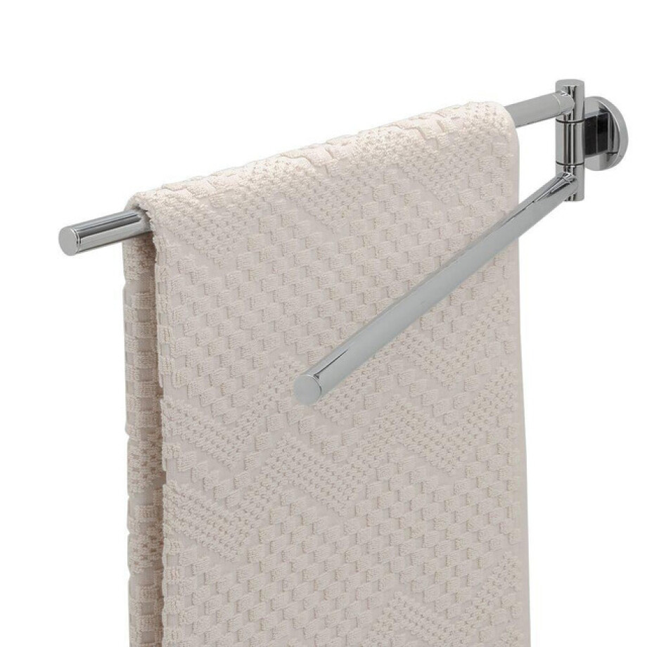Tiger Noon Handdoekrek - 45cm - dubbel - draaibaar - chroom 1321230346 afbeelding 1