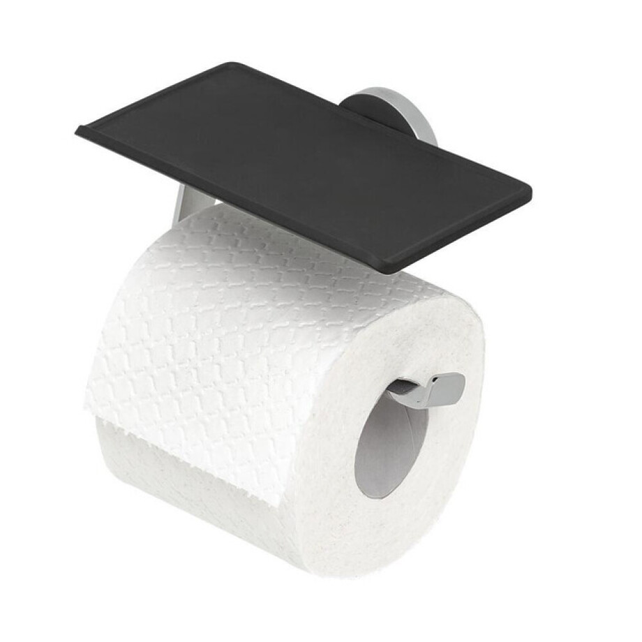Tiger Noon Toiletrolhouder - zonder klep - met planchet - chroom 1321730346 afbeelding 