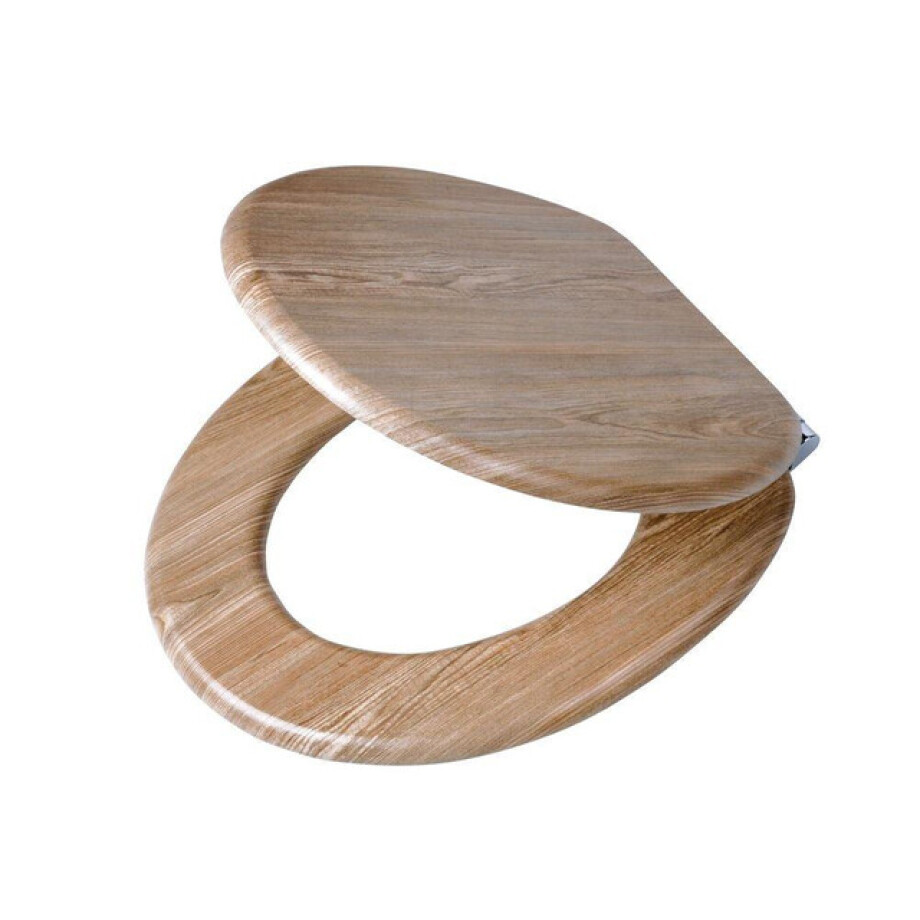 Tiger Toiletbril Steigerhoutlook Softclose MDF 37.5x5.5x45.5cm 252022546 Tiger Toiletbril Steigerhoutlook Softclose MDF 37.5x5.5x45.5cm 252022546 afbeelding 1