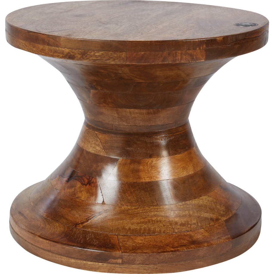 TOM TAILOR HOME Hocker T-WOOD STOOL LOW decoratieve hocker van mangohout, met knoopdetail afbeelding 1