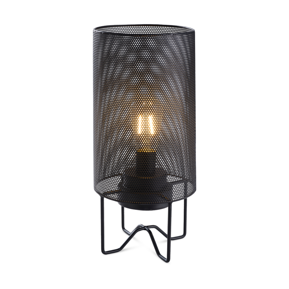 Tommy metalen tuinlantaarn zwart - Ø 15 x 35 cm Tommy metalen tuinlantaarn zwart - Ø 15 x 35 cm afbeelding 1