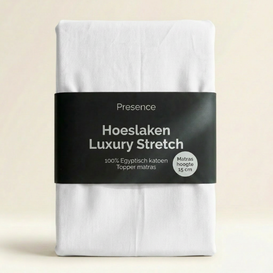 Topper Hoeslaken - Egyptisch Katoen Jersey Stretch - Wit - 180x200cm - Wit - Presence - Dekbed-Discounter.nl Topper Hoeslaken - Egyptisch Katoen Jersey Stretch - Wit - 180x200cm - Wit - Presence - Dekbed-Discounter.nl afbeelding