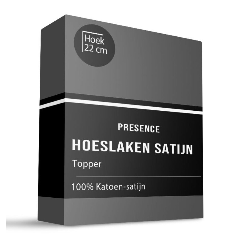 Topper Hoeslaken - Katoen Satijn - Antraciet - 180x200cm - Antraciet - Dekbed Discounter - Dekbed-Discounter.nl Topper Hoeslaken - Katoen Satijn - Antraciet - 180x200cm - Antraciet - Dekbed Discounter - Dekbed-Discounter.nl afbeelding