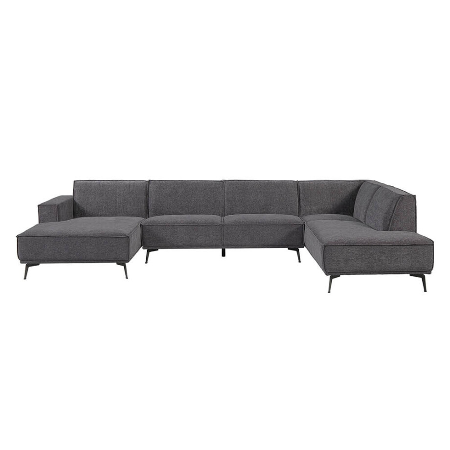 Tower Living 2,5-zits Hoekbank 'Leeds' Lounge links, kleur Black Blue afbeelding 1