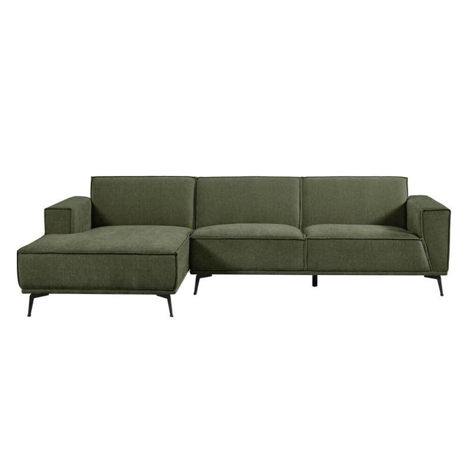 Tower Living 2,5-zits Loungebank 'Leeds' Links, kleur Bottle Green afbeelding 1
