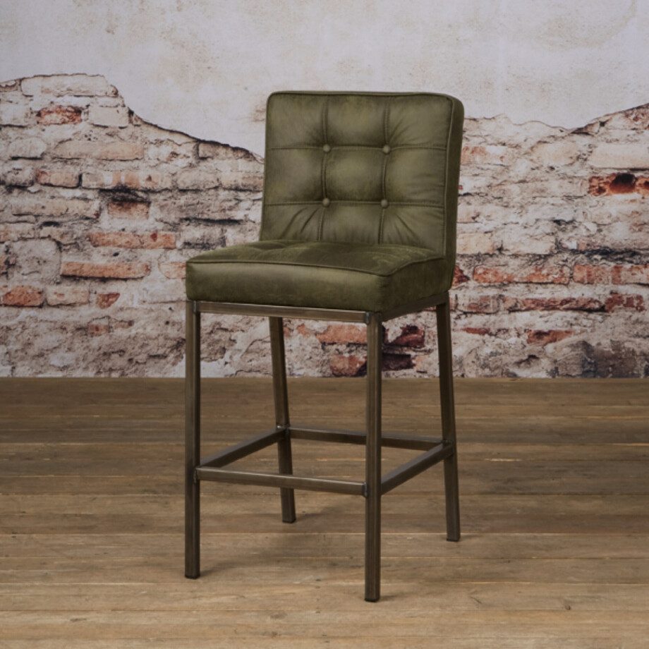 Tower Living Barkruk 'Vasco' (zithoogte 67cm), kleur Groen Tower Living Barkruk 'Vasco' (zithoogte 67cm), kleur Groen afbeelding 1