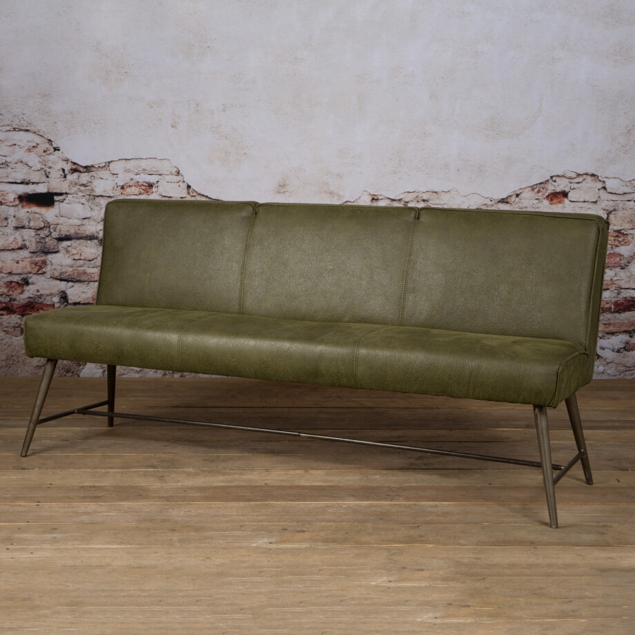 Tower Living Eetkamerbank 'Belmonte' 185cm, kleur groen afbeelding 1