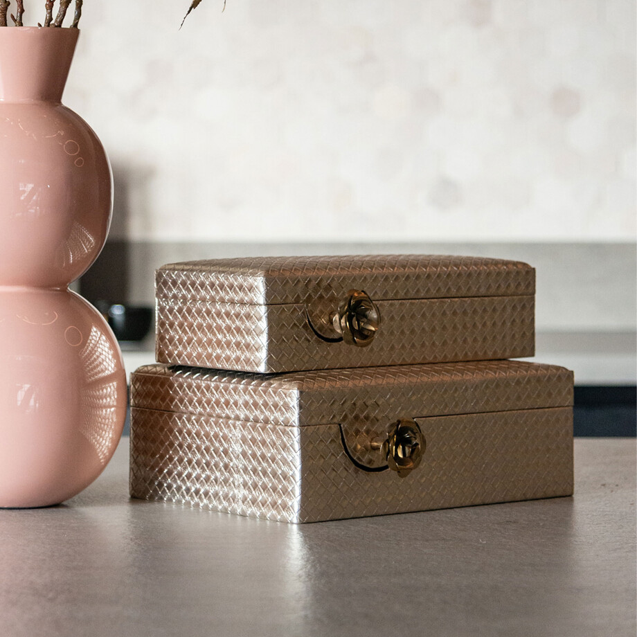 Richmond Juwelenbox 'Trace' 29 x 20cm, kleur Goud Richmond Juwelenbox 'Trace' 29 x 20cm, kleur Goud afbeelding