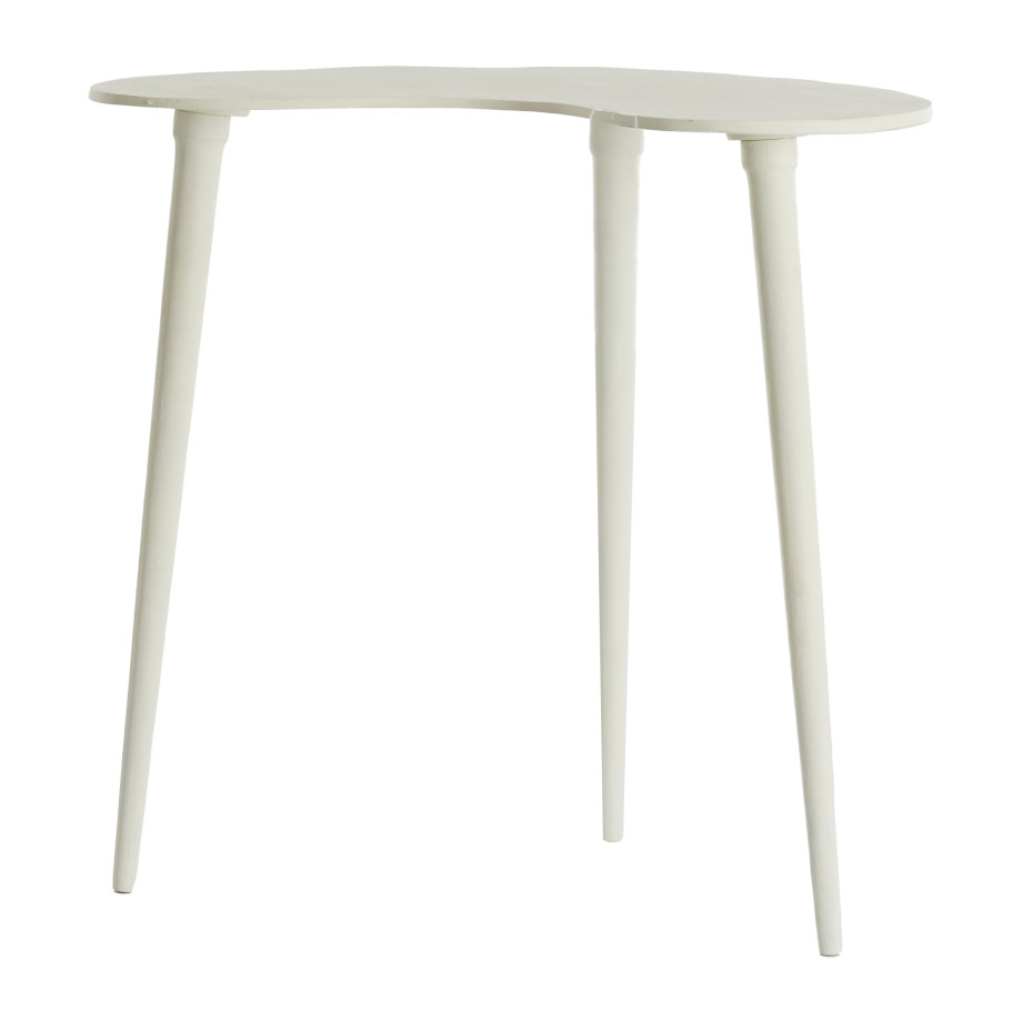 Light & Living Organische Bijzettafel 'Linos' 53 x 30cm, kleur Crème Light & Living Organische Bijzettafel 'Linos' 53 x 30cm, kleur Crème afbeelding 1