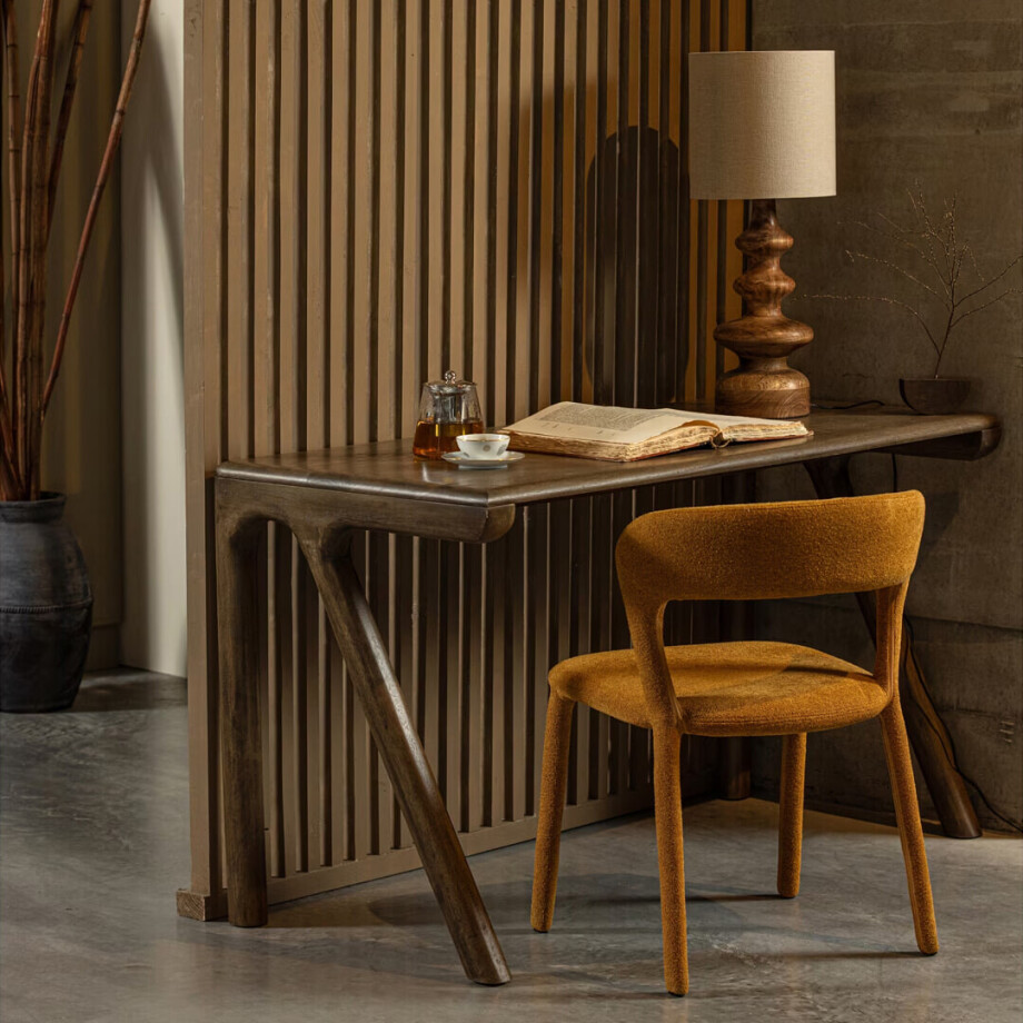 WOOOD Bureau 'Tug' Mangohout, 130 x 60cm afbeelding 1